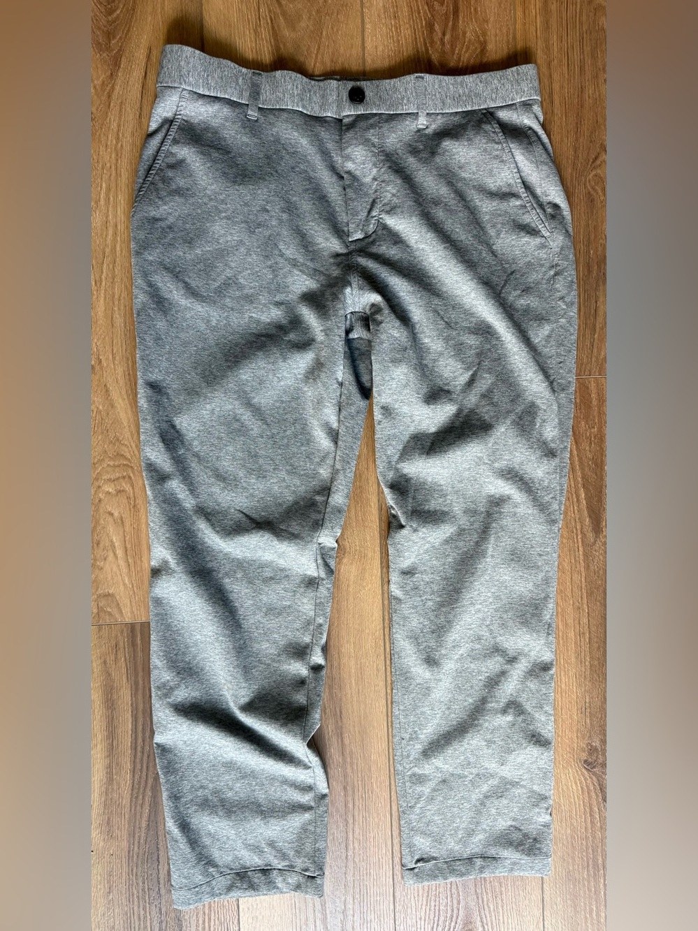 Greyson Montauk Chino Performance Pants Mens 33x29 Gray Stretch Golf Trouser EUC